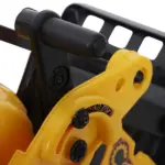 Kids Ride On Excavator Toy, Yellow Pull Cart Bulldozer with Bucket, Horn, Steering Wheel, for Toddler Fun - Image 11