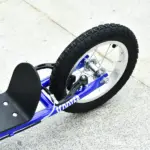 Aosom Kids Kick Scooter with Adjustable Handlebar Dual Brakes and Inflatable Wheels Blue Ages 5+ - Image 9
