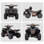 Kids Ride On Motorcycle 6V Battery Powered with Headlights Music Black for 18-36 Months - Image 8