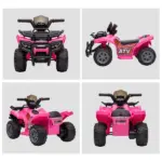 Kids Ride On Motorcycle 6V Battery Powered with Real Working Headlights for Toddlers 18-36 Months Pink - Image 8