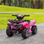 Kids Ride On Motorcycle 6V Battery Powered with Real Working Headlights for Toddlers 18-36 Months Pink - Image 10