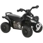 Aosom Kids Ride On Push Car 4 Wheels Music Light Foot-to-Floor Black for 18-36 Months - Image 11
