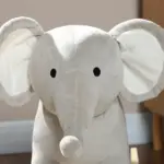 Kids Rocking Animal Elephant Rocker with Realistic Sounds, Plush Ride on Toy for 2-4 Years, Gray - Image 9