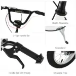 Aosom Kids Scooter Youth Scooter for 5+ with Dual Brakes, 12-Inch Inflatable Wheels, Outdoor Ride-On Toy, White - Image 7