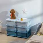 Kids Toy Storage Organizer, Blue with 6 Drawers, 3 Tier Units for Nursery, Playroom, Kindergarten - Image 10