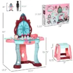 Kids Vanity Set with Magic Mirror, Lights and Music for Ages 3 to 6 - Image 3