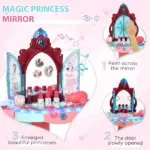 Kids Vanity Set with Magic Mirror, Lights and Music for Ages 3 to 6 - Image 4