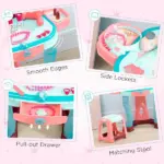 Kids Vanity Set with Magic Mirror, Lights and Music for Ages 3 to 6 - Image 6