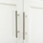 HOMCOM Kitchen Cart on Wheels, White, with Stainless Steel Countertop, Drawer, Towel and Spice Rack - Image 9