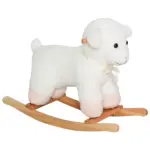 Plush Lamb Rocking Horse White for Ages 18 Months+ - Image 11