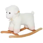 Plush Lamb Rocking Horse White for Ages 18 Months+