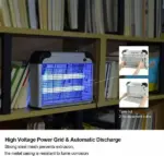 Indoor UV Bug Zapper with 2800V Grid and Two 10W UV Lamps - Image 8