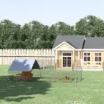 Large Chicken Coop Galvanized Metal 10x20 Hen House Outdoor Playpen Silver - Image 2