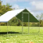 PawHut Large Chicken Coop with Waterproof and Anti-UV Cover, Spire Shaped for Outdoor and Yard Farm Use, 33 ft x 10 ft x 6.4 ft - Image 7