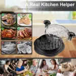 Large Manual Chicken Shredder Tool with Twist Handle and Non Slip Base BPA Free - Image 4