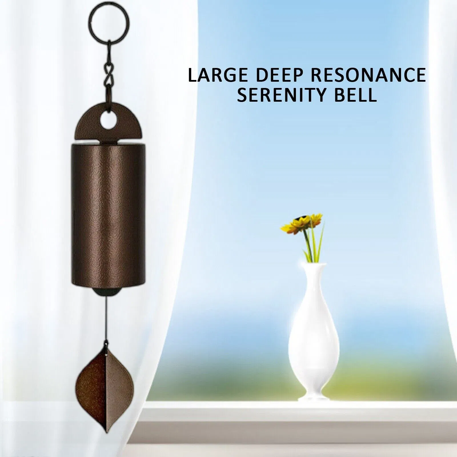 Large Deep Resonance Metal Wind Chime for Outdoor Garden Decor
