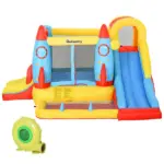 Large Inflatable Bounce House 4-in-1 Bouncy Castle with Dual Slides Climbing Wall Trampoline and Water Pool for Endless Fun - Image 11