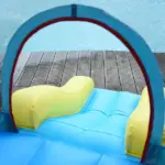 Large Inflatable Bounce House 4-in-1 Bouncy Castle with Dual Slides Climbing Wall Trampoline and Water Pool for Endless Fun - Image 8