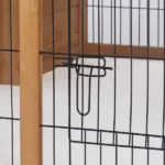 Large Rabbit Cage, Outdoor with Openable Main House, Waterproof Rabbit House, for Small Animals with Ventilation Doors, Natural - Image 9