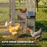 PawHut Large Wooden Chicken Coop for 8-10 Hens, Walk-in Chicken Run with Waterproof Cover, Nesting Boxes and Perches - Image 7