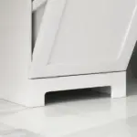 Laundry Hamper Cabinet, Laundry Cabinet with Tilt Out Laundry Basket and Drawer, White - Image 9