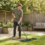 Outsunny Lawn Leveling Rake, 30" x 10" Heavy-Duty Yard Leveling Rake with 66.5" Handle for Backyard, Golf Course - Image 10