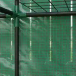 Outsunny Lean-to Greenhouse with 3 Tier Shelves, Portable Greenhouse with PE Cover, 2 Roll-Up Doors, 56.7" x 18.9" x 59.8", Green - Image 9