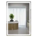 HOMCOM LED Bathroom Vanity Mirror 32x24 Inch Smart Touch Dimmable 3 Colors Makeup Mirror - Image 11