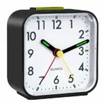 Silent Analog Alarm Clock with Night Light and Snooze Battery Powered - Image 6