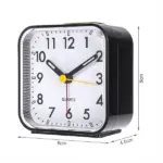 Silent Analog Alarm Clock with Night Light and Snooze Battery Powered - Image 7