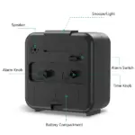 Silent Analog Alarm Clock with Night Light and Snooze Battery Powered - Image 3