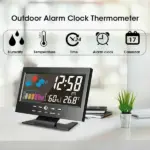 LED Digital Alarm Clock with Calendar Thermometer and Hygrometer - Image 5