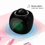 LED Projection Alarm Clock with LCD Display Voice Time Weather and Snooze - Image 5