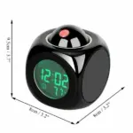 LED Projection Alarm Clock with LCD Display Voice Time Weather and Snooze - Image 7