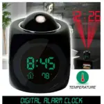 LED Projection Alarm Clock with LCD Display Voice Time Weather and Snooze - Image 18