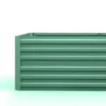 Light Green Garden Bed - Galvanized Steel Raised Planter with Rods 71 x 36 x 23 - Image 7