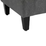HOMCOM Linen Upholstered Storage Ottoman with Lift-Top Design Space-Saving Gray - Image 9