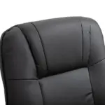 HOMCOM Living Room Relaxation: Black Faux Leather Swivel Recliner with Adjustable Footrest - Image 11