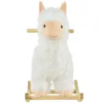 Llama Sheep Plush Rocking Horse with Handle Grip and Saddle, Ages 18 to 36 Months, White - Image 9