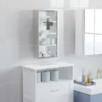 Lockable Medicine Cabinet 12"x24", 4 Tier, Stainless Steel, Bathroom Wall Box with Shelves - Image 2