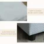 PawHut Luxury Dog Bed for Small Dogs, Hidden Storage, Soft Foam Couch, Modern Pet Furniture, Gray - Image 7