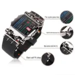 Multicolor LED Digital Sports Watch with Silicone Band - Image 14