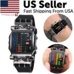 Multicolor LED Digital Sports Watch with Silicone Band
