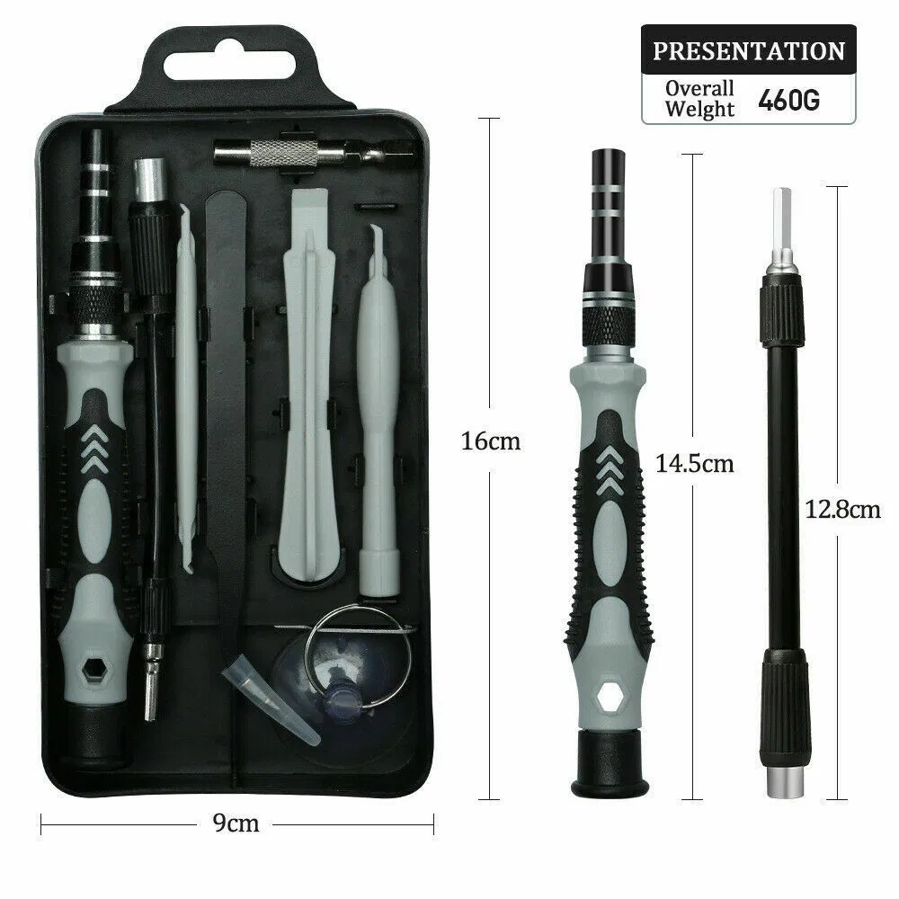 117 Piece Magnetic Precision Screwdriver Bit Repair Tool Kit