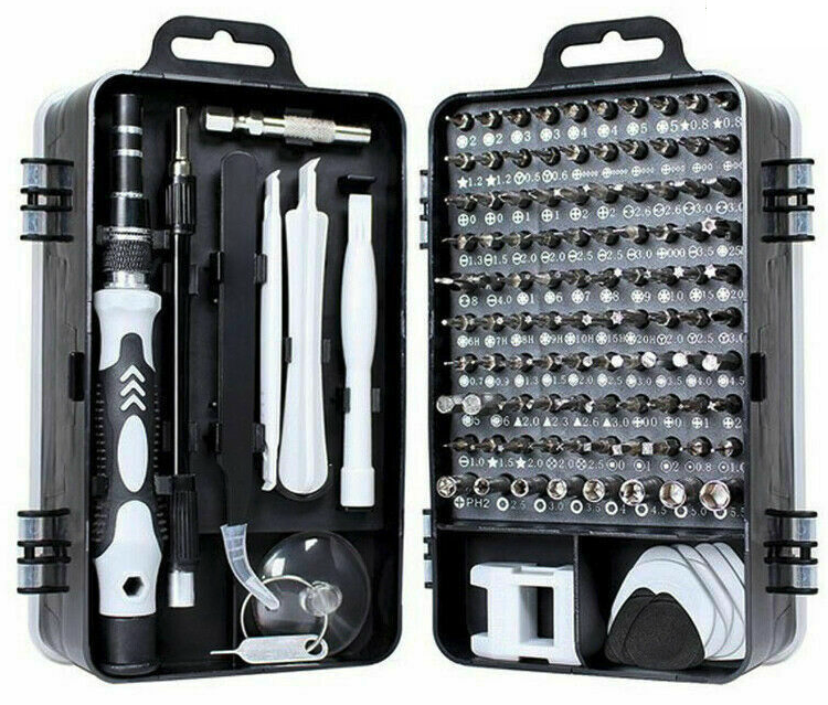 117 Piece Magnetic Precision Screwdriver Bit Repair Tool Kit
