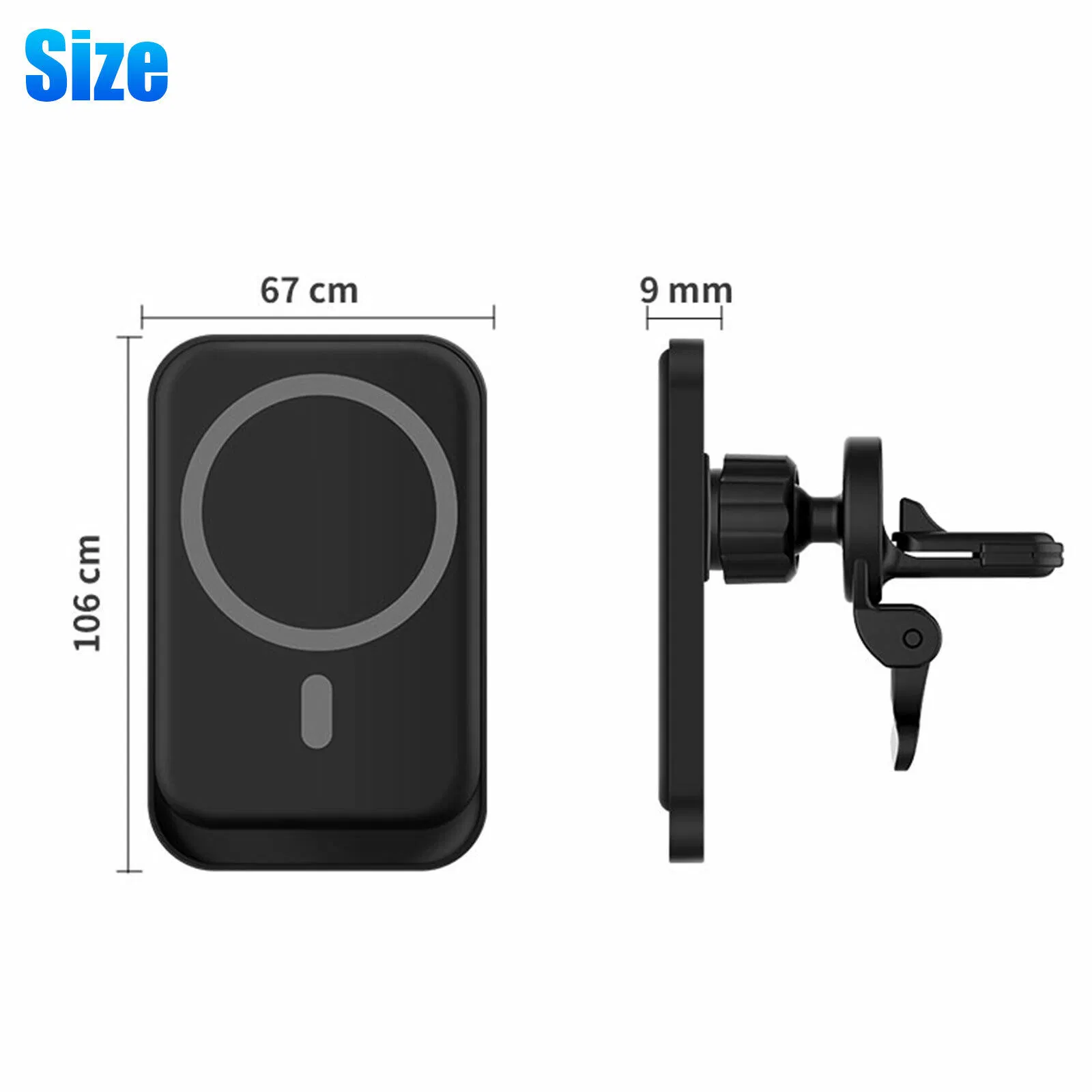 Type C 15W Magnetic Wireless Car Charger Air Vent Mount for iPhone 12 13 14