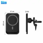 15W Magnetic Wireless Car Charger Air Vent Mount for iPhone 12 13 14 Series - Image 11