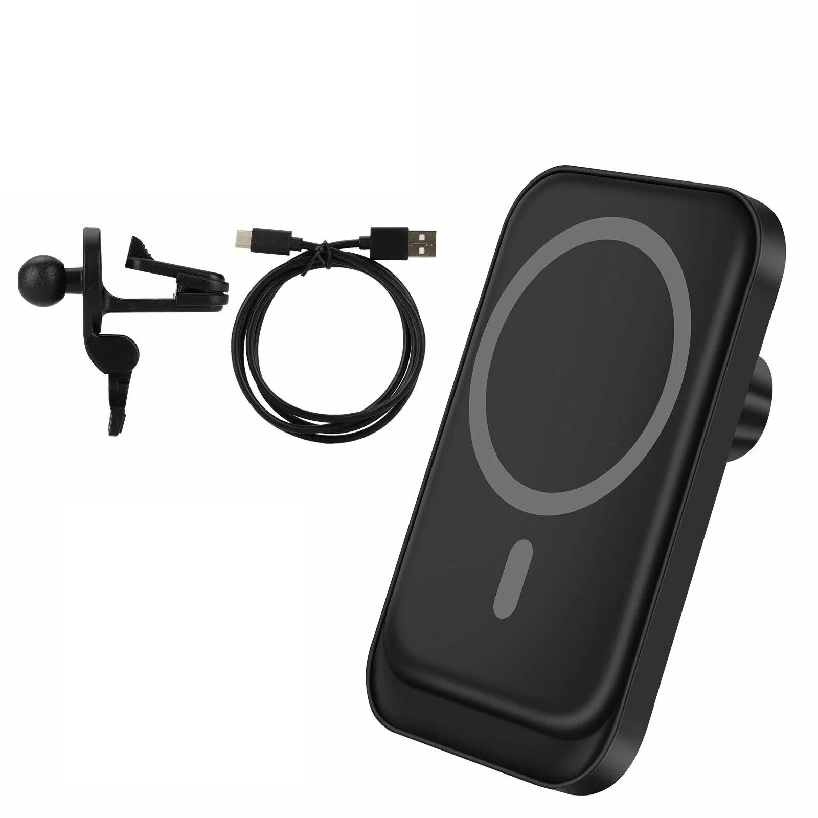 Type C 15W Magnetic Wireless Car Charger Air Vent Mount for iPhone 12 13 14