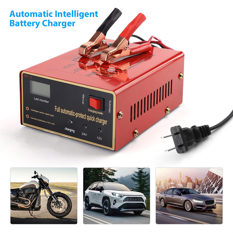 12V 24V 10A 140W Automatic Automotive Battery Charger with LED Display