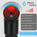 Percussion Massage Gun with 6 Speeds and 4 Massage Heads - Image 12